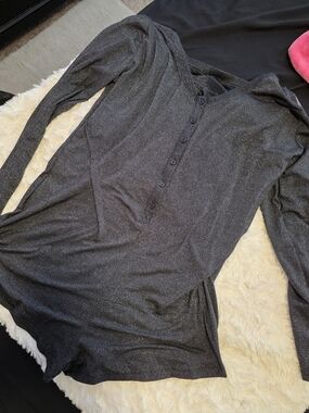 Shimmery Black Long Sleeve Colsie Onsie
